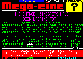 Zinesters are invited to send in ideas for a new yellow something-or-other.